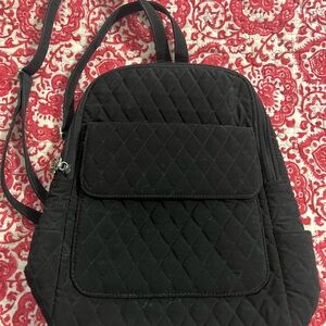 Vera Bradley Black Quilted Backpack